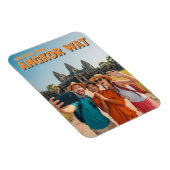 Magnet Flexible Drôle d'Angkor Wat Cambodge (Côté Droit)