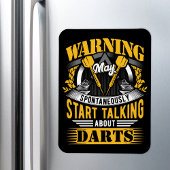 Magnet Flexible Drôle Dart Warning - Dart Player
