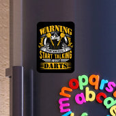 Magnet Flexible Drôle Dart Warning - Dart Player
