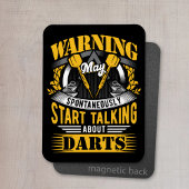Magnet Flexible Drôle Dart Warning - Dart Player
