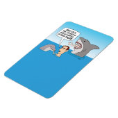 Magnet Flexible Drôle Dauphin Nip et Shark Bite (Côté Gauche)