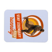Magnet Flexible Drôle de motivation de course de Bigfoot (Horizontal)