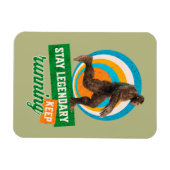 Magnet Flexible Drôle de motivation de course de Bigfoot (Horizontal)