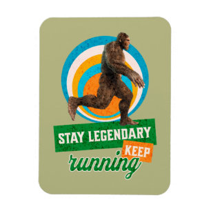 Magnet Flexible Drôle de motivation de course de Bigfoot