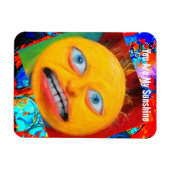 Magnet Flexible Drôle de soleil amusant (Horizontal)