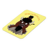 Magnet Flexible Drôle dessin animé de bison de buffle (Côté Gauche)