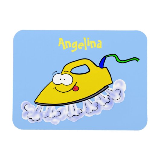 Magnet Flexible Drôle dessin animé linge de fer (Horizontal)