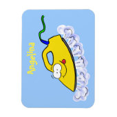 Magnet Flexible Drôle dessin animé linge de fer (Vertical)
