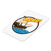 Magnet Flexible Drôle dessin animé Navire pirate (Côté Gauche)
