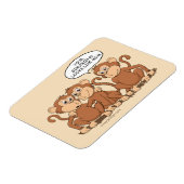 Magnet Flexible Drôle dessin de singe (Côté Gauche)