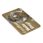 Magnet Flexible Drôle "Excellente journée des cheveux" pour lapin (Côté Droit)