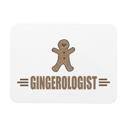 Magnet Flexible Drôle Gingerbread Cookie (Horizontal)