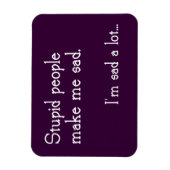 Magnet Flexible Drôle Imbécile des gens (Vertical)