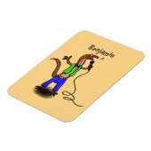 Magnet Flexible Drôle lézard chantant avec bande dessinée de micro (Côté Gauche)