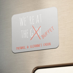 Magnet Flexible Drôle Marqueur de la porte de croisière au buffet 