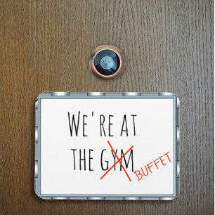 Magnet Flexible Drôle Marqueur de la porte de croisière au buffet