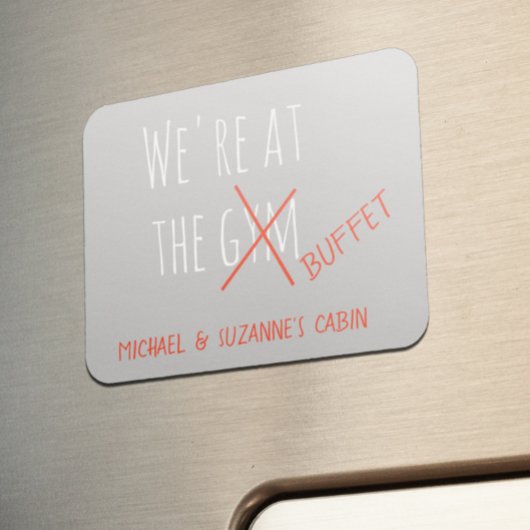 Magnet Flexible Drôle Marqueur de la porte de croisière au buffet 