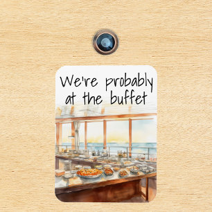 Magnet Flexible Drôle Marqueur de porte de croisière Probablement 