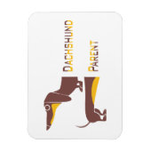Magnet Flexible Drôle mignon dachshund pour parent chien long (Vertical)