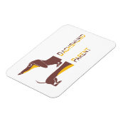 Magnet Flexible Drôle mignon dachshund pour parent chien long (Côté Gauche)