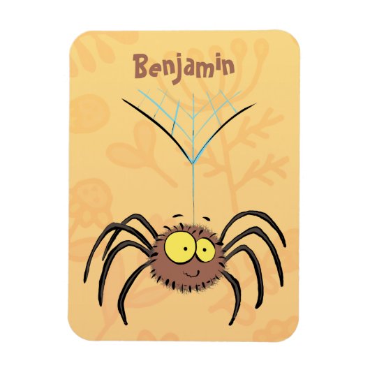 Magnet Flexible Drôle mignon dessin animé d'araignée moelleuse (Vertical)
