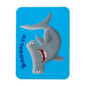 Magnet Flexible Drôle mignon requin marteau dessin animé (Vertical)