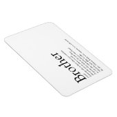 Magnet Flexible Drôle Moderne Cool Meilleur Frère Définition  (Côté Droit)