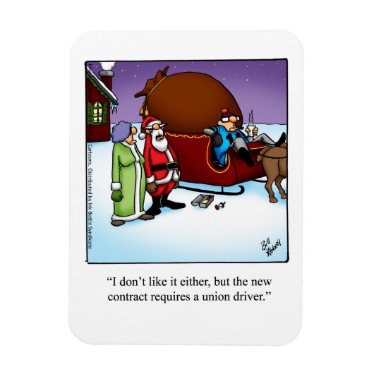 Magnet Flexible Drôle Noël Humour magnétique cadeau (Vertical)