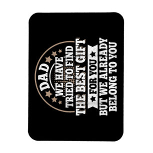 Magnet Flexible Drôle Papa Dit Graphisme Vintage Papa Père