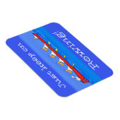 Magnet Flexible Drôle pélicans rameurs dessin animé (Côté Droit)