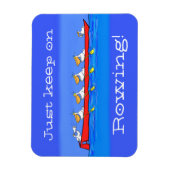 Magnet Flexible Drôle pélicans rameurs dessin animé (Vertical)