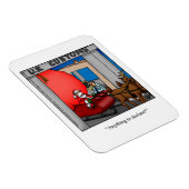 Magnet Flexible Drôle Père Noël à la douane Humour magnétique cade (Côté Droit)