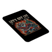 Magnet Flexible Drôle Père Noël brûle Lit Classic (Côté Droit)