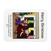 Magnet Flexible Drôle Père Noël Humour magnétique cadeau (Horizontal)