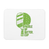 Magnet Flexible Drôle Pickleball Paddle Up Butter Cup (Horizontal)