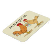 Magnet Flexible Drôle Poulet de Pâques - Carton de chasse aux oeuf (Côté Gauche)
