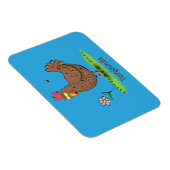Magnet Flexible Drôle poulet rustique whimsical dessin animé (Côté Droit)