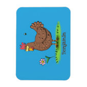Magnet Flexible Drôle poulet rustique whimsical dessin animé (Vertical)