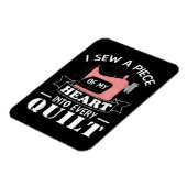 Magnet Flexible Drôle Quilters Dons (Côté Gauche)