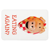 Magnet Flexible Drôle Régime De Cochon Rappel Manger À Nouveau? (Horizontal)