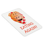 Magnet Flexible Drôle Régime De Cochon Rappel Manger À Nouveau? (Côté Droit)