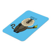 Magnet Flexible Drôle singe-singe macaque à queue de lion (Côté Gauche)