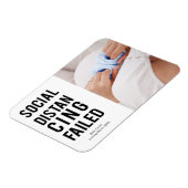 Magnet Flexible Drôle social amusant échec de la minimalisation mo (Côté Gauche)