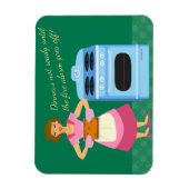 Magnet Flexible Drôle Souffrant Alarme À Feu Temps De Dire (Vertical)