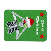 Magnet Flexible Drôle Squelette de Noël Ornements Étoiles Vert (Horizontal)