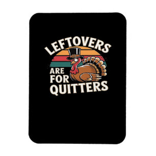Magnet Flexible Drôle Thanksgiving Turquie Design - "Les restes so