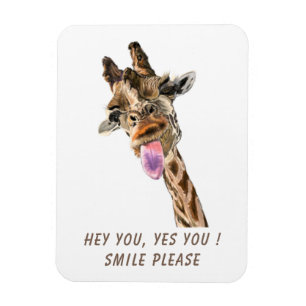 Magnet Flexible Drôle Tongue Giraffe Out et Jouer Wink Cartoon 