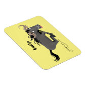 Magnet Flexible Drôle wildebeest tourner dessin animé illustration (Côté Droit)