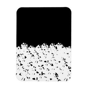 Magnet Flexible Drôles crânes noirs blancs effrayants pile propre