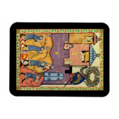 Magnet Flexible Dropping Rocks, Manesse de Codex du XIVe siècle (Horizontal)